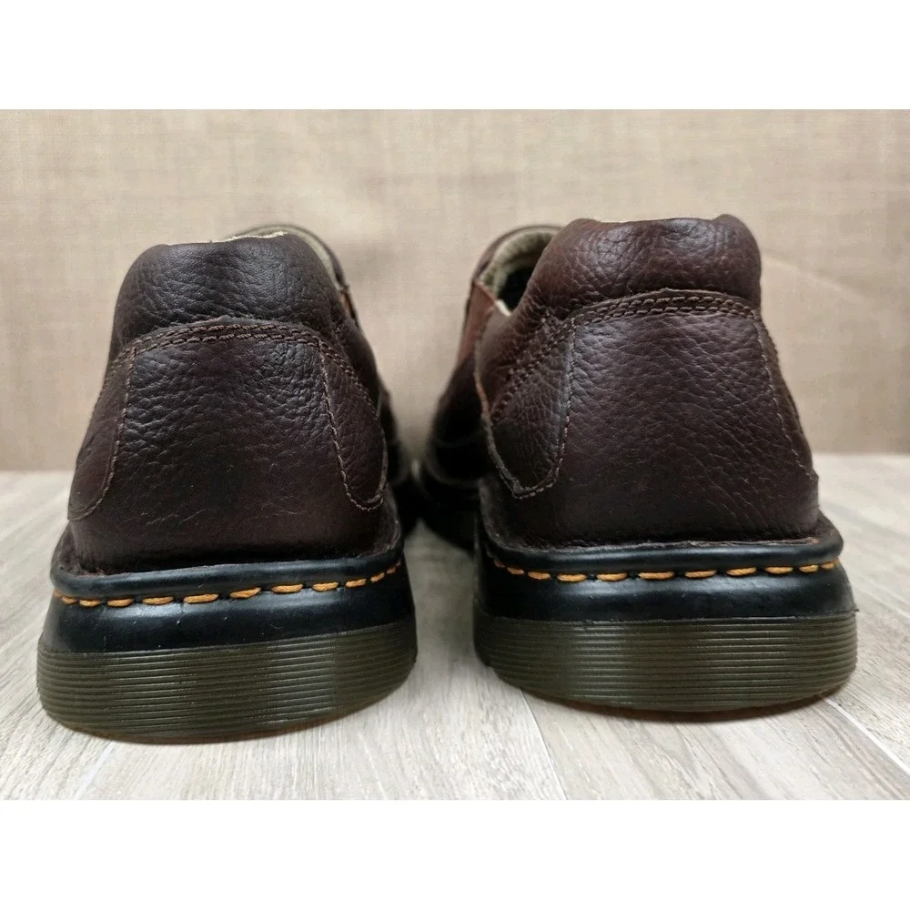 Dr Martens Mens Orson Loafers Size 12M Brown Leather Slip On Lug Sole Shoes NEW